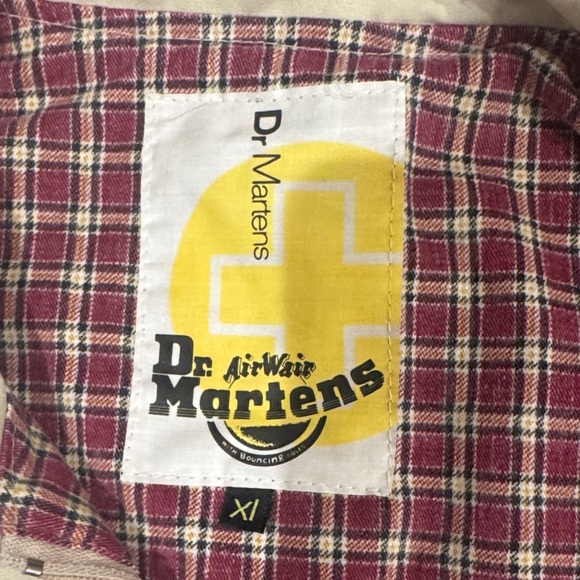 Dr. AirWair Martens Beige Jacket with Plaid Lining - Picture 2 of 7